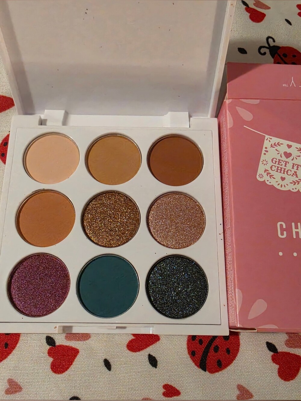 ChicaBeauty Fiesta Mini Eyeshadow Palette — 9 Multi-Color Shades